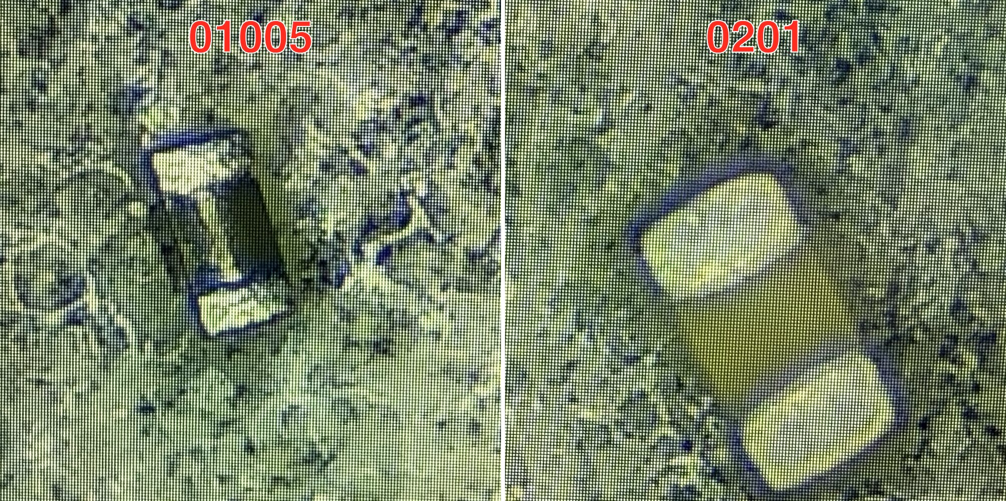 01005 vs 0201 under the microscope